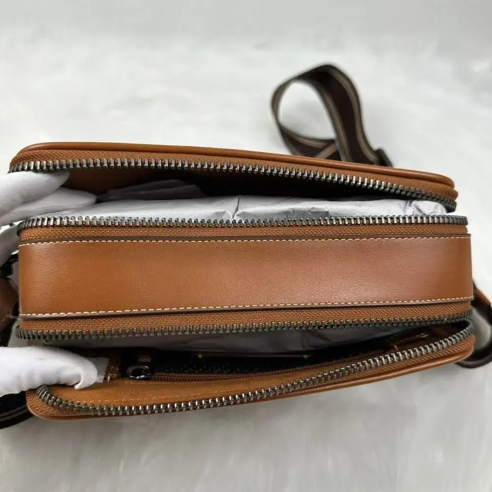 Coach Men's Charter Crossbody Bag 24 In Micro Signature Jacquard CM383